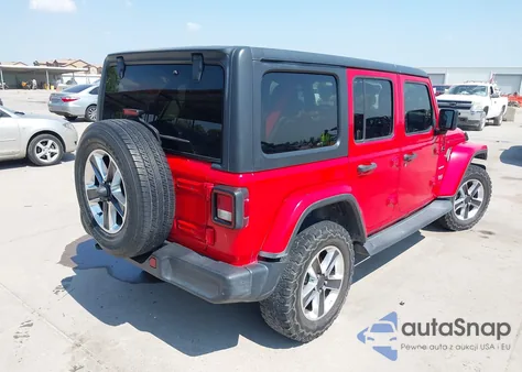 2020 Jeep Wrangler Unlimited Sahara 4X4 из США, поврежденный, VIN 1C4HJXEN5LW136817